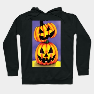 Halloween Scary Evil Pumpkin Funny Pumpkin Head Hoodie